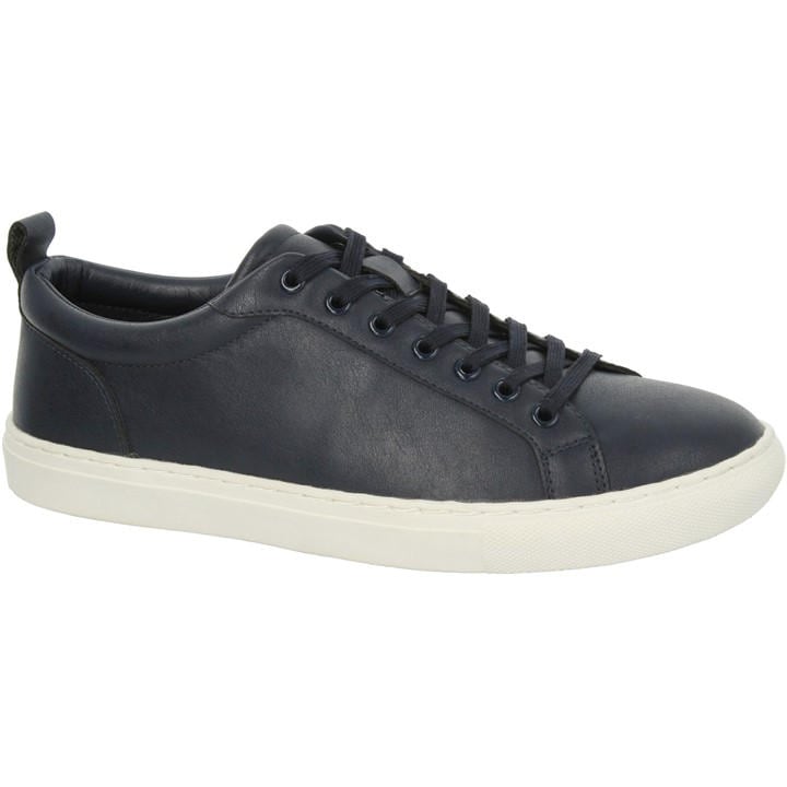 Thomas Blunt Men's Blue Textured Lace-Up Trainer With Cushioned Sole A2212 in Size UK7, Sports Direct