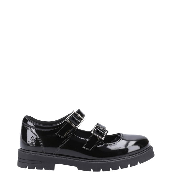 Hush Puppies Girls Black Ella Patent Senior Shoe in Size 7 (41), Sports Direct
