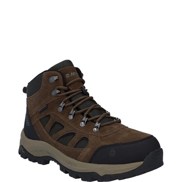 Chaussures Randonnée Femme Hi-Tec Bandera Mid WP - Imperméables - Marron/Rose - Taille 8