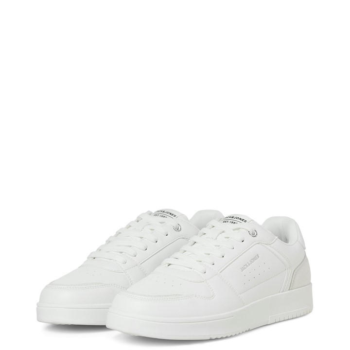 Jack And Jones Men's White Ealing Trainer - Size 7