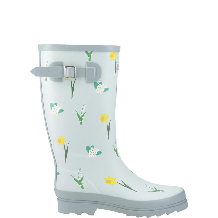 Cotswold Women's Green Wildflower Tall Wellingtons in Size 5, Sports Direct