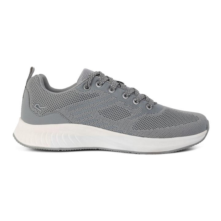 Regatta Women's Grey Marine Woven Knit Classic Low-Top Trainers in Size 4, Sports Direct