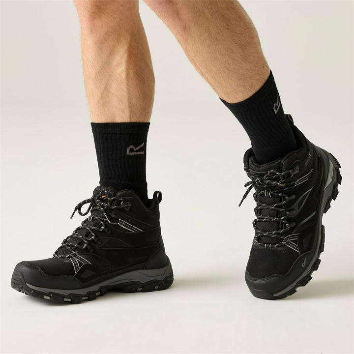 Photos - Trekking Clothes Regatta Holcombe III Boot - Black 
