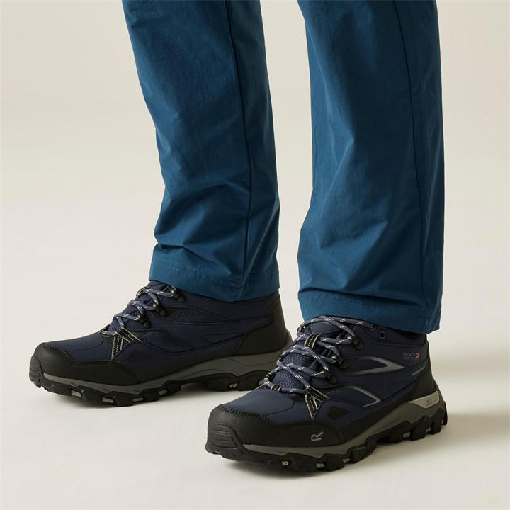 Regatta Men's Blue Holcombe Iii Low Waterproof Walking Shoes in Size 10, Sports Direct