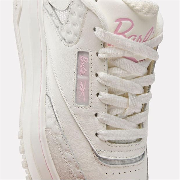 Bílá růžová - Reebok - X Barbie Club C Trainers