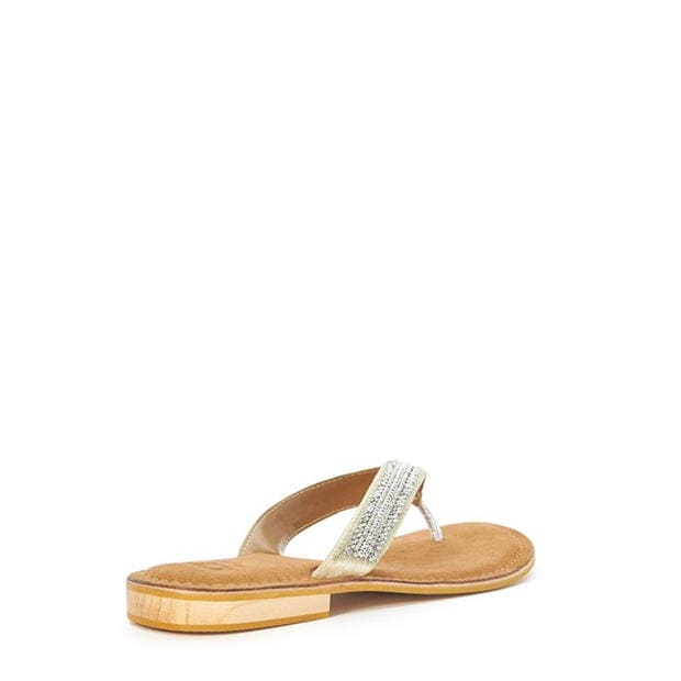 Kollane - Dune London - Labyrinth Beaded Toe Post Sandals