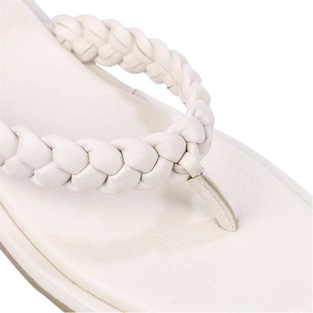Ecru - Dune London - Loxx Plait Toe Post Sandals
