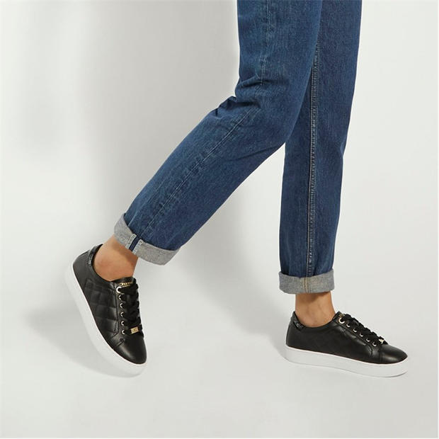 Černá - Dune London - Ellenar Quilted Trainers