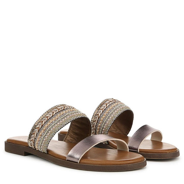 Hnědá - Blowfish Malibu - Curtis Embellished Slide Sandals