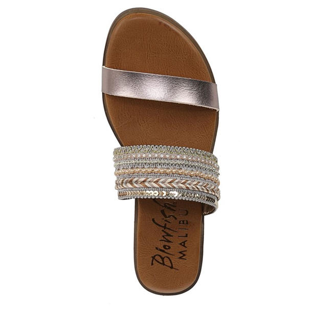 Hnědá - Blowfish Malibu - Curtis Embellished Slide Sandals
