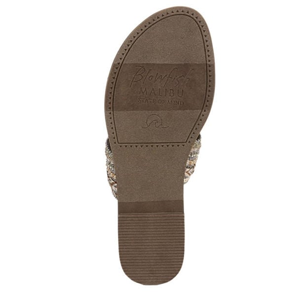 Hnědá - Blowfish Malibu - Curtis Embellished Slide Sandals