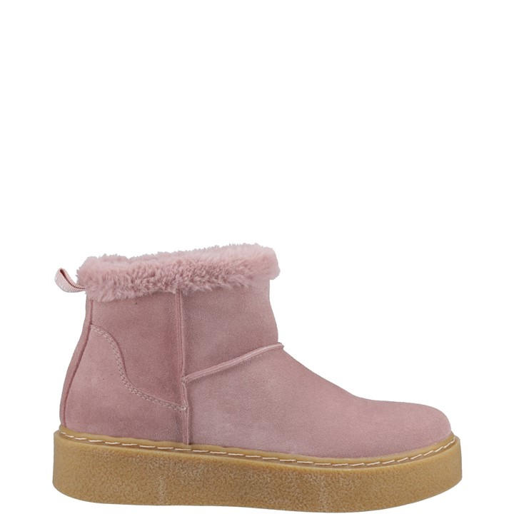 Hush Puppies Women's Pink Becca Ankle Boots in Size 8, Sports Direct