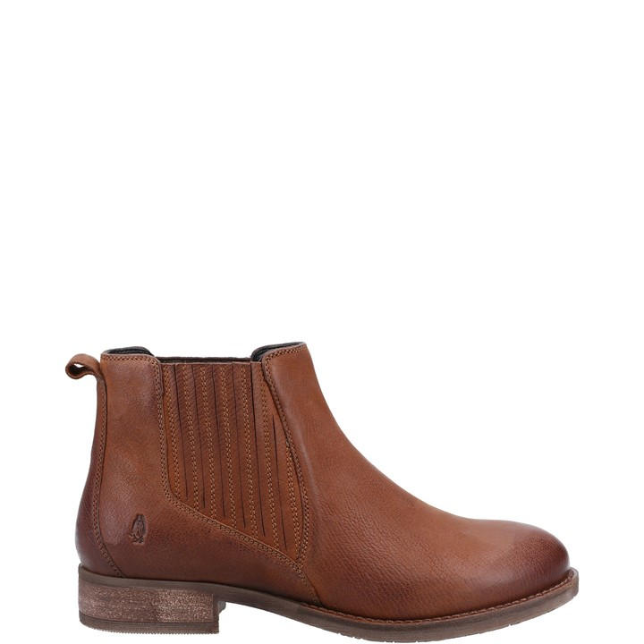 Hush Puppies Women's Brown Edith Leather Boots Tan - Size 6 - Image 2