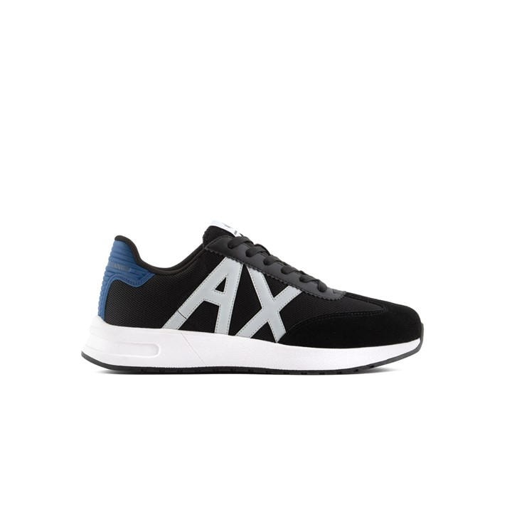 Armani Exchange Men's Black Trainers in Size 8.5, Sports Direct
