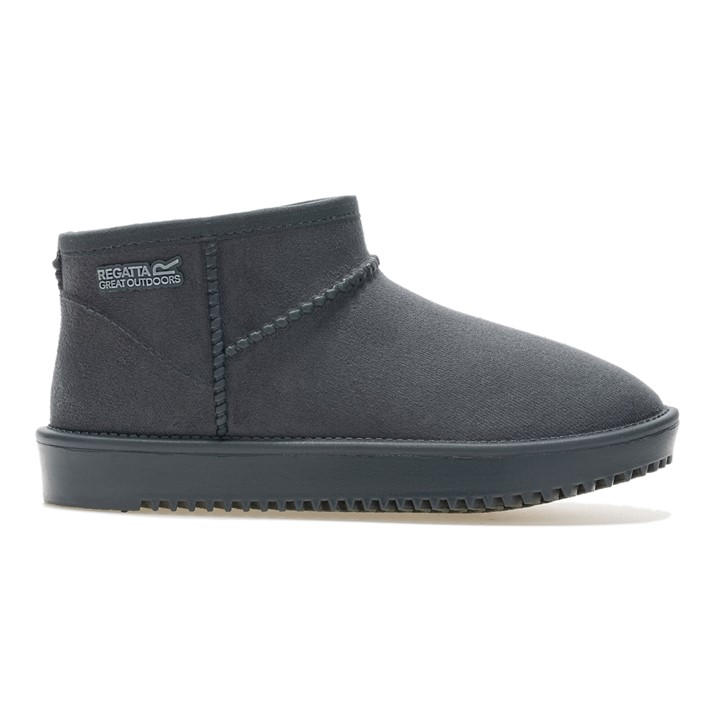 Regatta  Kids Grey Kids Risley Short Waterproof Boots in Size C10, Sports Direct
