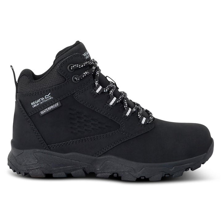 Regatta  Kids Black Amble Boot Wp  in Size C13, Sports Direct