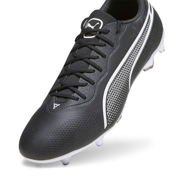 Černá-Bílá - Puma - King Pro Soft Ground Football Boots Mens