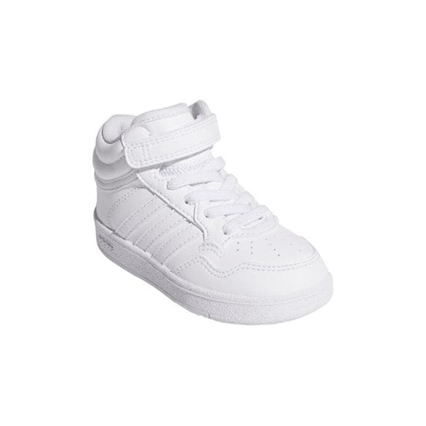 White - adidas - Hoops 4.0 Mid Trainers