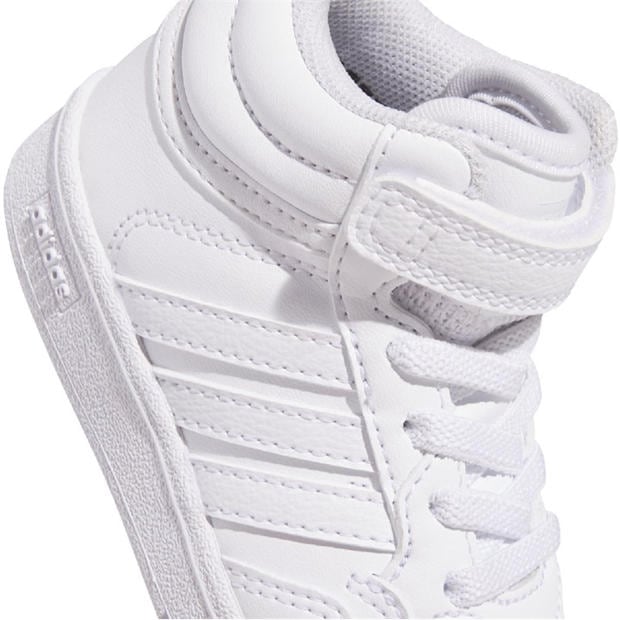 White - adidas - Hoops 4.0 Mid Trainers