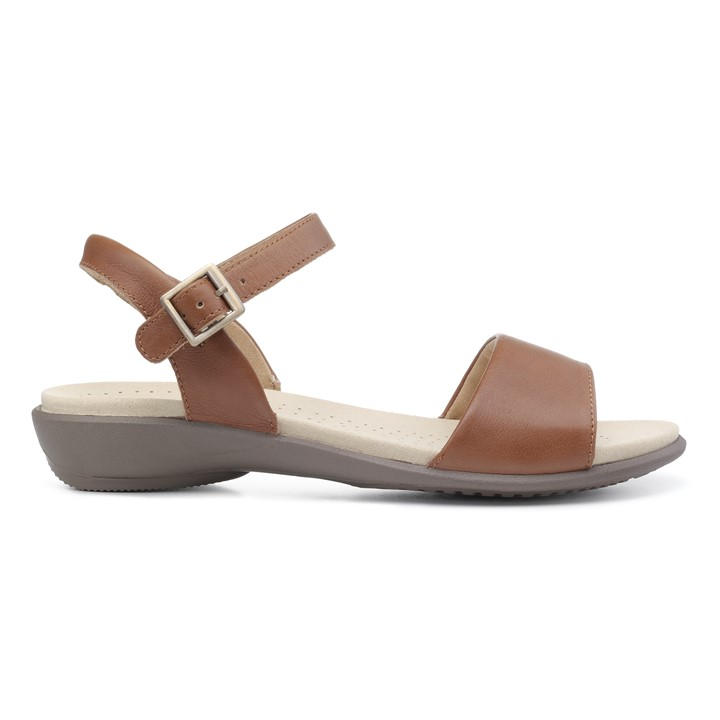 Hotter Women's Brown Tropic Wide Fit Sandals in Size 6.5, Sports Direct