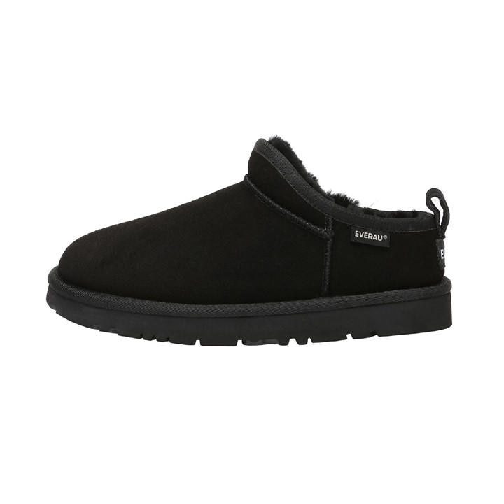 Everau Women's Black Quail Micro Slippers