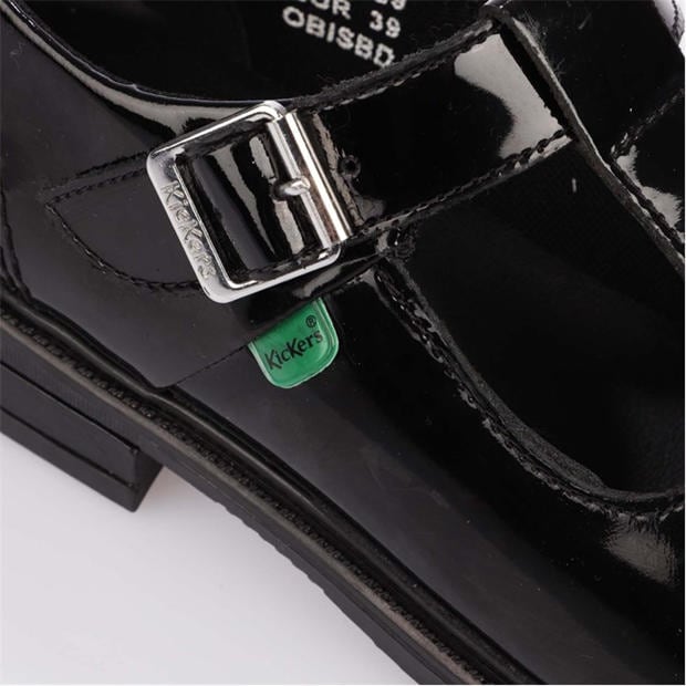 Juoda - Kickers - Lach T-Bar Patent Shoe