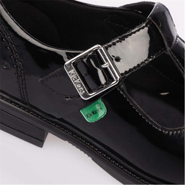 Juoda - Kickers - Childrens Lach T Bar Patent Shoe