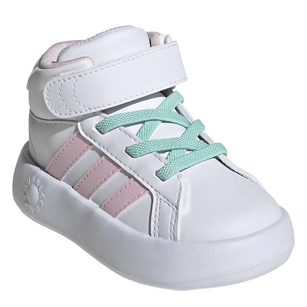 White - adidas - Grand Court Mid Trainers