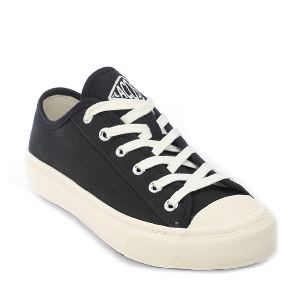 Black - Lacoste - Backcourt 2.0 Canvas Low Trainers