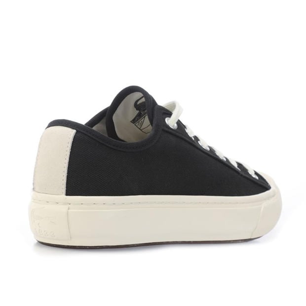 Black - Lacoste - Backcourt 2.0 Canvas Low Trainers