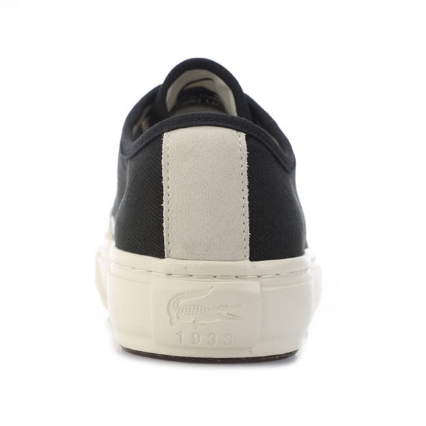 Black - Lacoste - Backcourt 2.0 Canvas Low Trainers