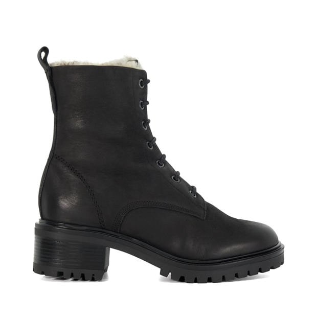 Black - Dune London - Paniz Chunky Faux Fur Lined Boots