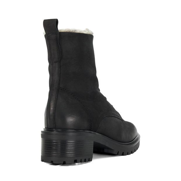 Black - Dune London - Paniz Chunky Faux Fur Lined Boots
