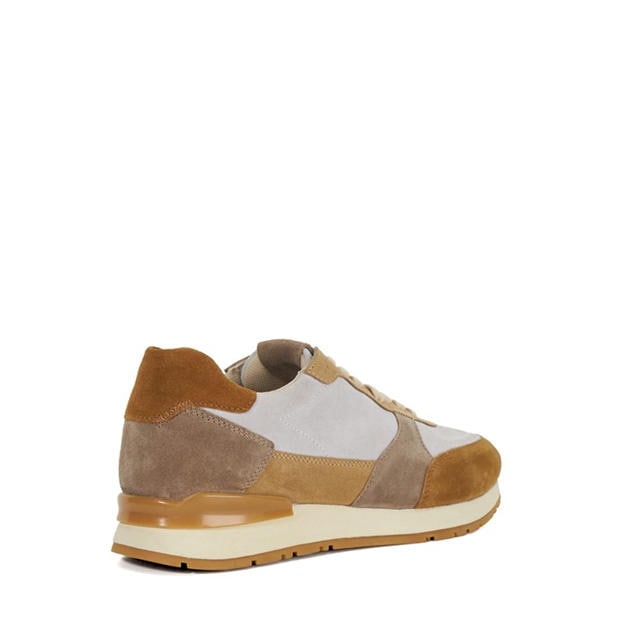 Taupe - Dune London - Treaty Textured Lace Up Trainers