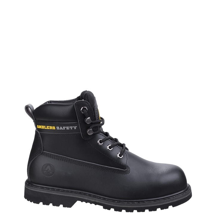 Amblers Safety Men's Black Fs9 Goodyear Welted Safety Boot in Size 5, Sports Direct