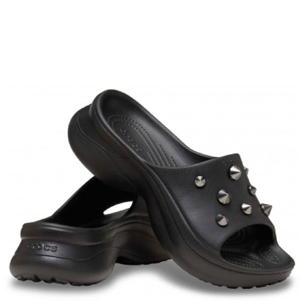 Black - Crocs - Bae Studded Slide