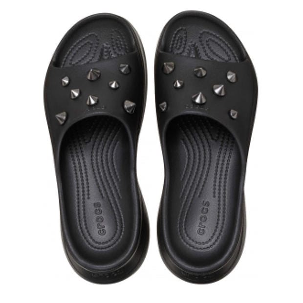 Black - Crocs - Bae Studded Slide