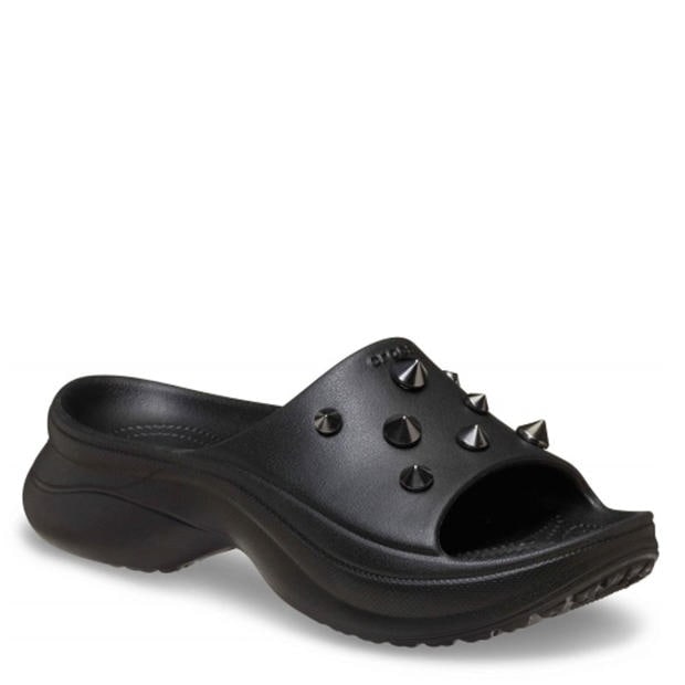 Black - Crocs - Bae Studded Slide