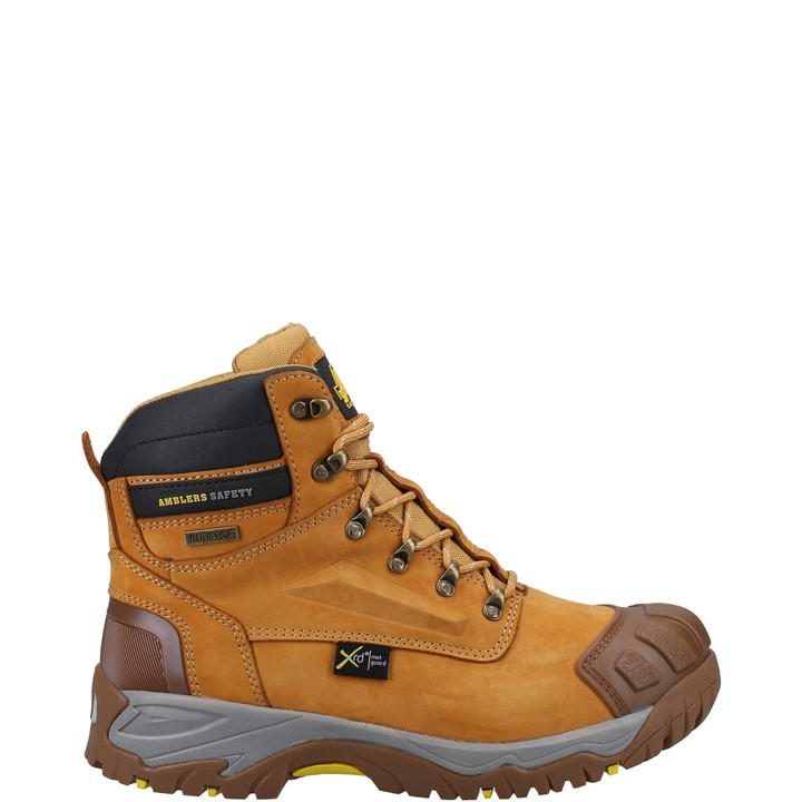 Amblers Safety Men's Beige 986 Boots in Size 6, Sports Direct