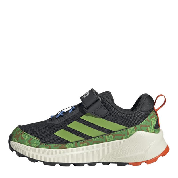 Carbon/Lime - adidas - Kids' Hiking Shoes