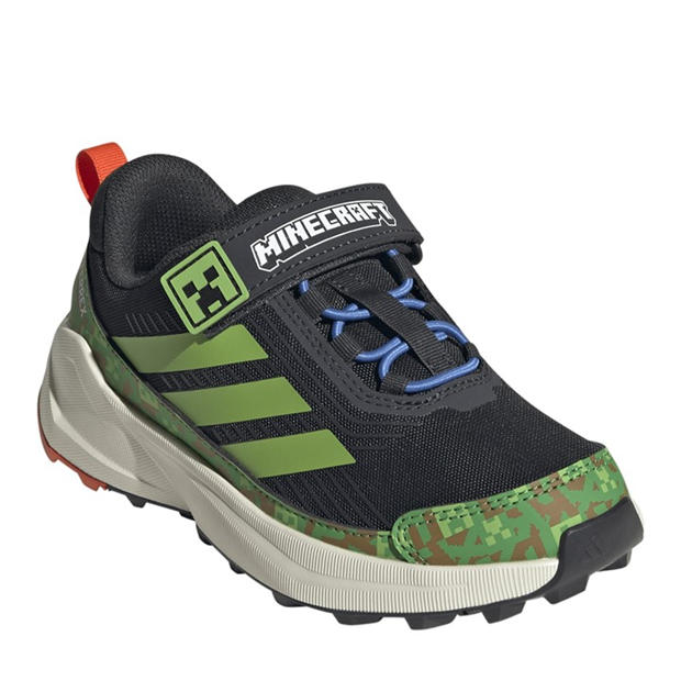 Carbon/Lime - adidas - Kids' Hiking Shoes