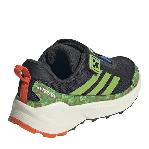 Carbon/Lime - adidas - Kids' Hiking Shoes