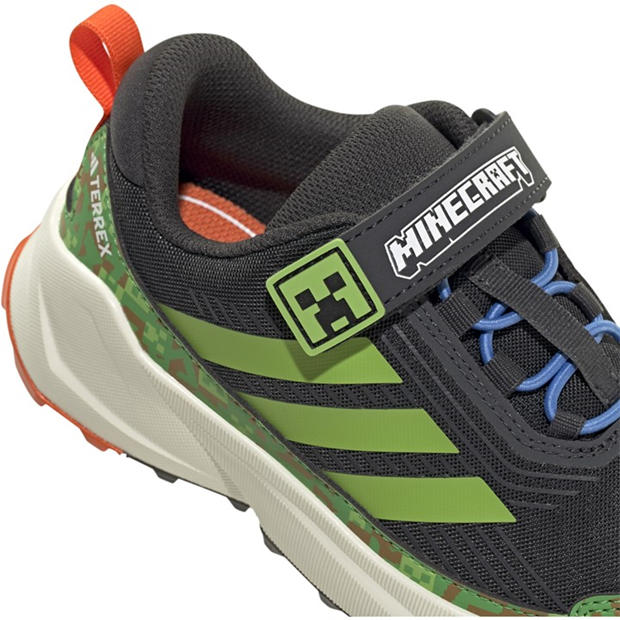 Carbon/Lime - adidas - Kids' Hiking Shoes