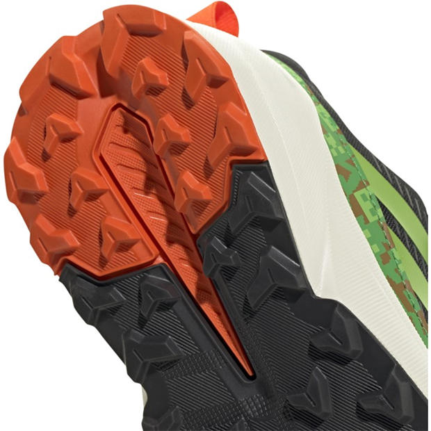 Carbon/Lime - adidas - Kids' Hiking Shoes