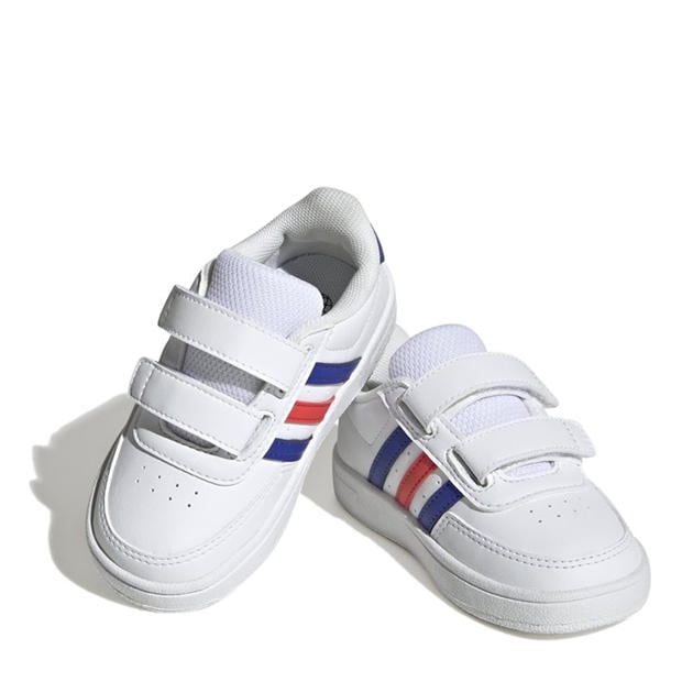 Valge/Sinine/Punane - adidas - Unisex Kids' Breaknet Casual Low-Top Trainers
