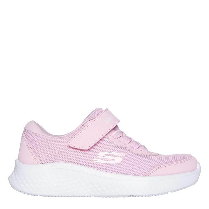 Skechers Girls Pink Gore And Strap Mesh Sneaker Low-Top Trainers in Size C10, Sports Direct