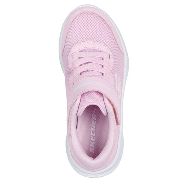 Light Pink - Skechers - Skechers Gore And Strap Mesh Sneaker Low-Top Trainers Girls