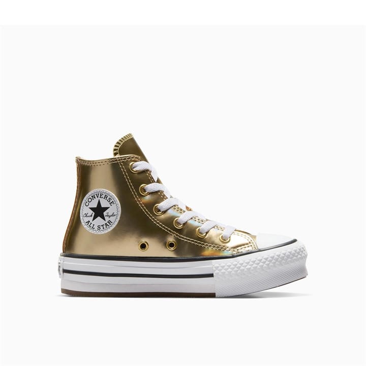 Converse  Kids Metallics Kids' Chuck Taylor All Star Eva Platform Trainers in Size C12, Sports Direct