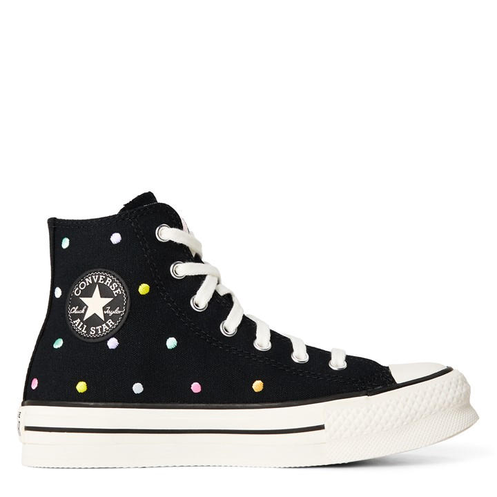 Converse  Kids Black Kids' Chuck Taylor All Star Eva Platform Trainers in Size 4, Sports Direct