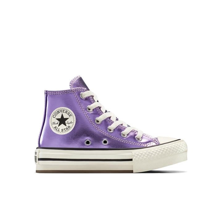Converse  Kids Purple Kids' Chuck Taylor All Star Eva Platform Trainers in Size C12, Sports Direct